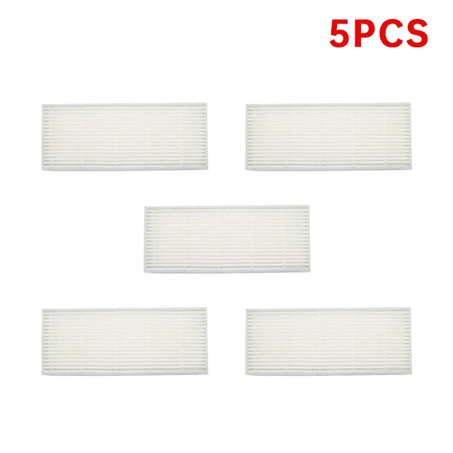 HEPA Air Filter Mop Cloth Main Roller Side Brush for Conga 1290 1390 Robot Vacuum Cleaner Replacement  Spare Accessories Parts 5 Filters