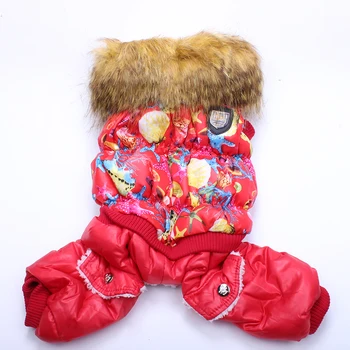 

Dog Cat Warm Coat Jacket Pet Puppy Warm Hoodie Jumpsuit Winter Apperal 3 Design Size XL