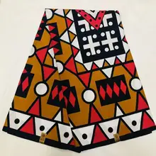 ESEWING Высококачественная африканская вощеная ткань принтом хлопок Анкара швейный материал для платья Анкара восковая Ткань 6 ярдов 03