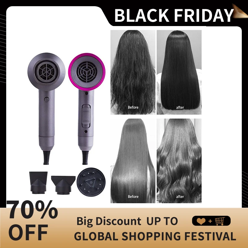 

3 in 1 Salon Hair Dryer Styler Large Power Hair Repairing Hair Volumizing Ion Air Blower Constant Temperature Quick Hair Dry Fan