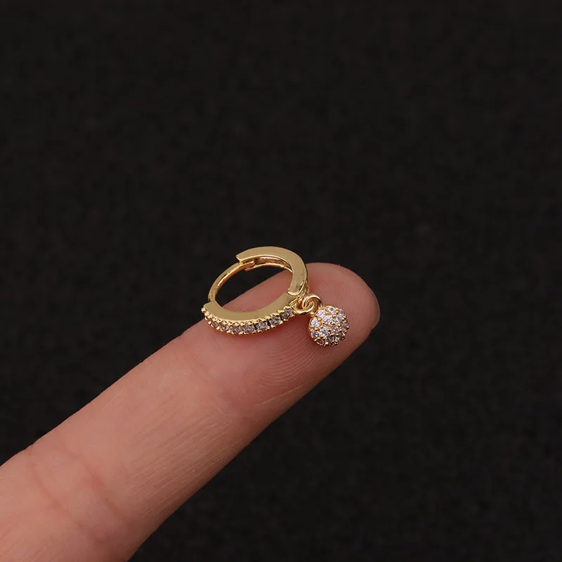 Cz Heart Star Moon Crown Cross Flower Ear Stud Tragus Cartilage Conch Earring Stud Cartilage Piercing Helix Jewelry