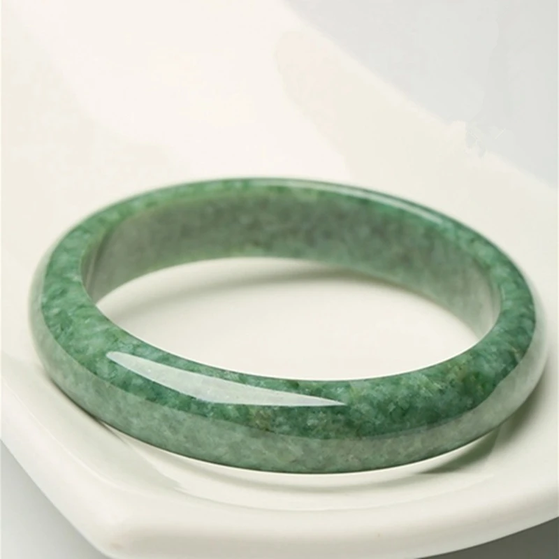 Глянцевый браслет ручной резной красивый браслет китайский зеленый нефрит 54 мм-64 мм KYY8755