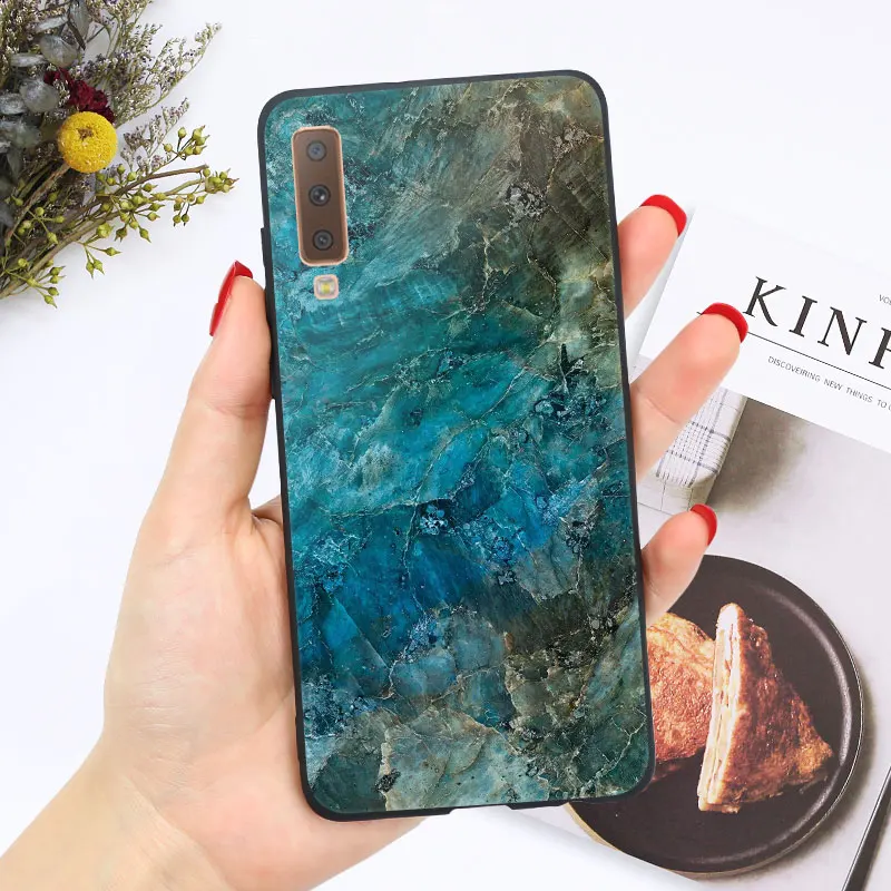 Мягкий ТПУ чехол для samsung A7 чехол силиконовый глянцевый яркий чехол для samsung Galaxy A5 A6 A8 Plus чехол - Цвет: OO26