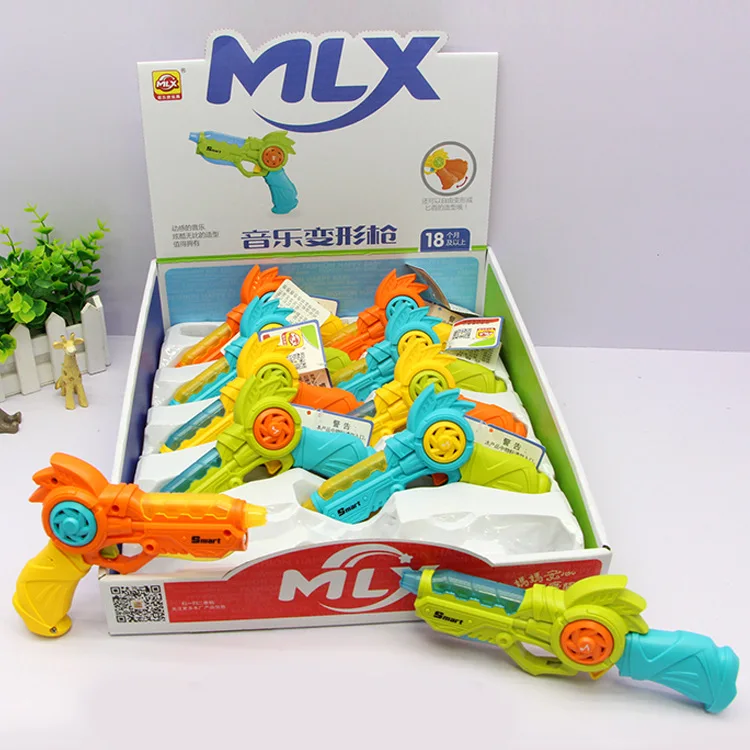 

Hot Sales 8835 Children Mini Music Transformation Projection Small Q Gun 10 of Cute Fun Little Gunmen Play