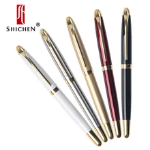Shichen A074 хорошее качество и дизайн тяжелый металлический Подарочный РОЛИК ручка 0,7 мм и 1,0 мм nib. Авторучка для школы и офиса