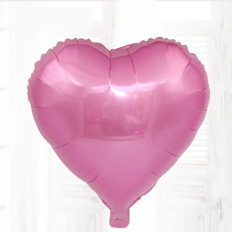 5 шт. 18-дюймовый сердце-образный Алюминий Фольга шар для ко Дню Святого Валентина Свадебная вечеринка украшения расположение День рождения Декор - Цвет: pink Heart
