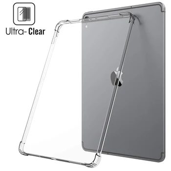 

For iPad 9.7 2017 2018 Case TPU Silicon Transparent Slim Cover for iPad Air / Air 2 Pro 10.5 Mini 2 3 4 5 7.9'' Coque Capa Funda