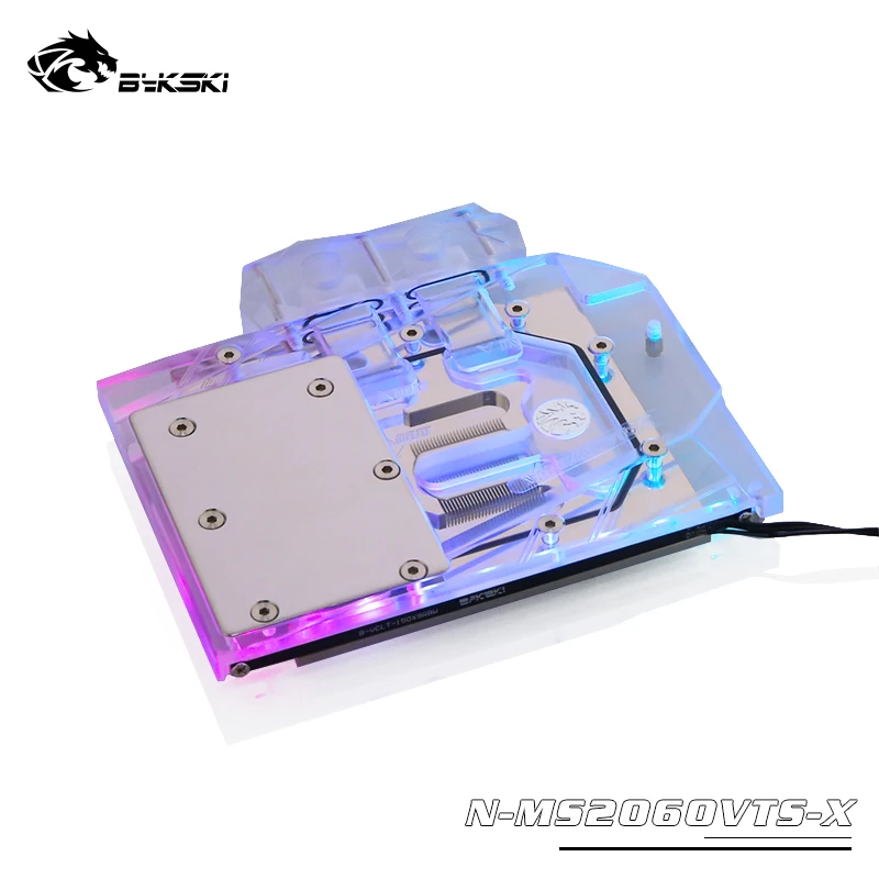 ^Cheap Bykski Water Block use for MSI GeForce RTX2060/1660 VENTUS XS 6G OC Full Cover Copper Radiator Block/ 12V RGB / 5V A-RGB Light