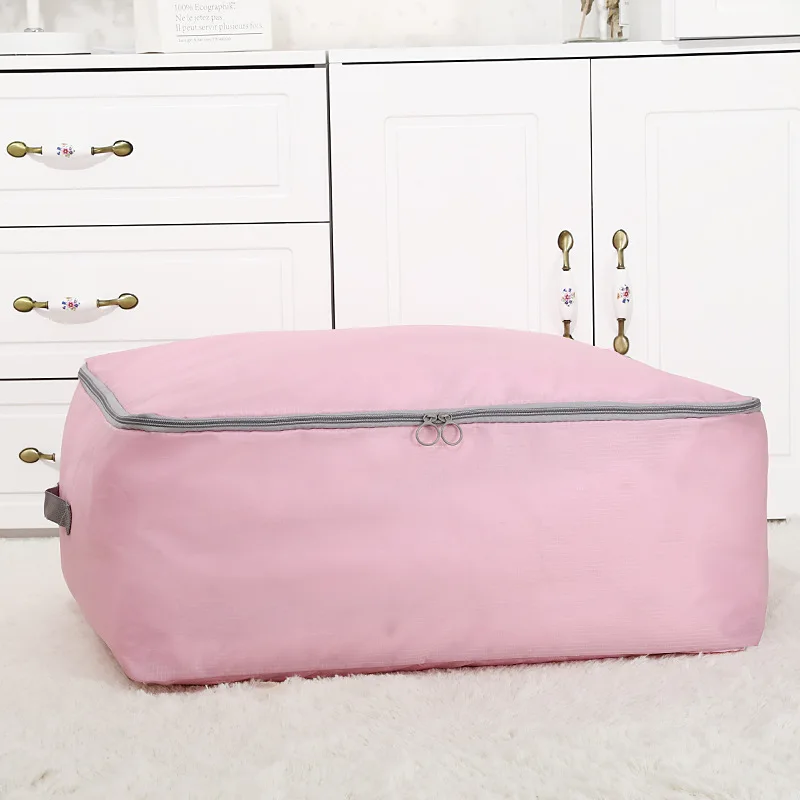 Closet Organizer 130g Simple Pure Color Wrap Clutter Storage Bag Zip