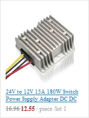 Постоянный ток, 8 в-40 V DC/DC 12V 3A 36W стабилизатор понижающий преобразователь повышающий трансформатор шаг вверх вниз регулятор IP68 Питание для Светодиодные ленты ТВ