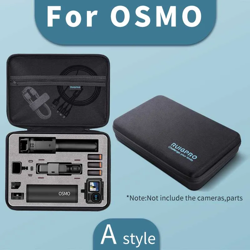 Портативная сумка для хранения для Gopro чехол для Xiaomi Yi для Go Pro Hero 8 7 6 5 4 черный DJI OSMO Карманный аксессуары для экшн-камеры - Цвет: A style for DJI osmo