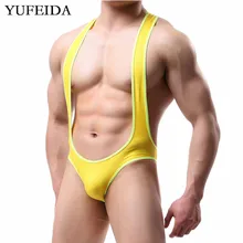 Мужское нижнее белье из искусственной кожи, боди, сексуальные открытые трусы с мешочком для геев, борцовские майки, комбинезон, мужские майки, трико, клубная одежда