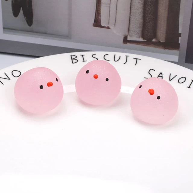 2/5Pcs Mochi Squishy Squeeze Cat Cute Antistress Squish Set Soft Mini Animal Squichy glow in the dark kids Toys for Children 6