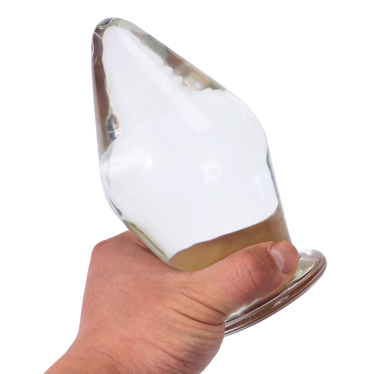 Epichao 6.3 Huge Glass Butt Plug Crystal Anal Bum Pleasure Bomb Trainer Expander Training Sex Toy | Красота и здоровье