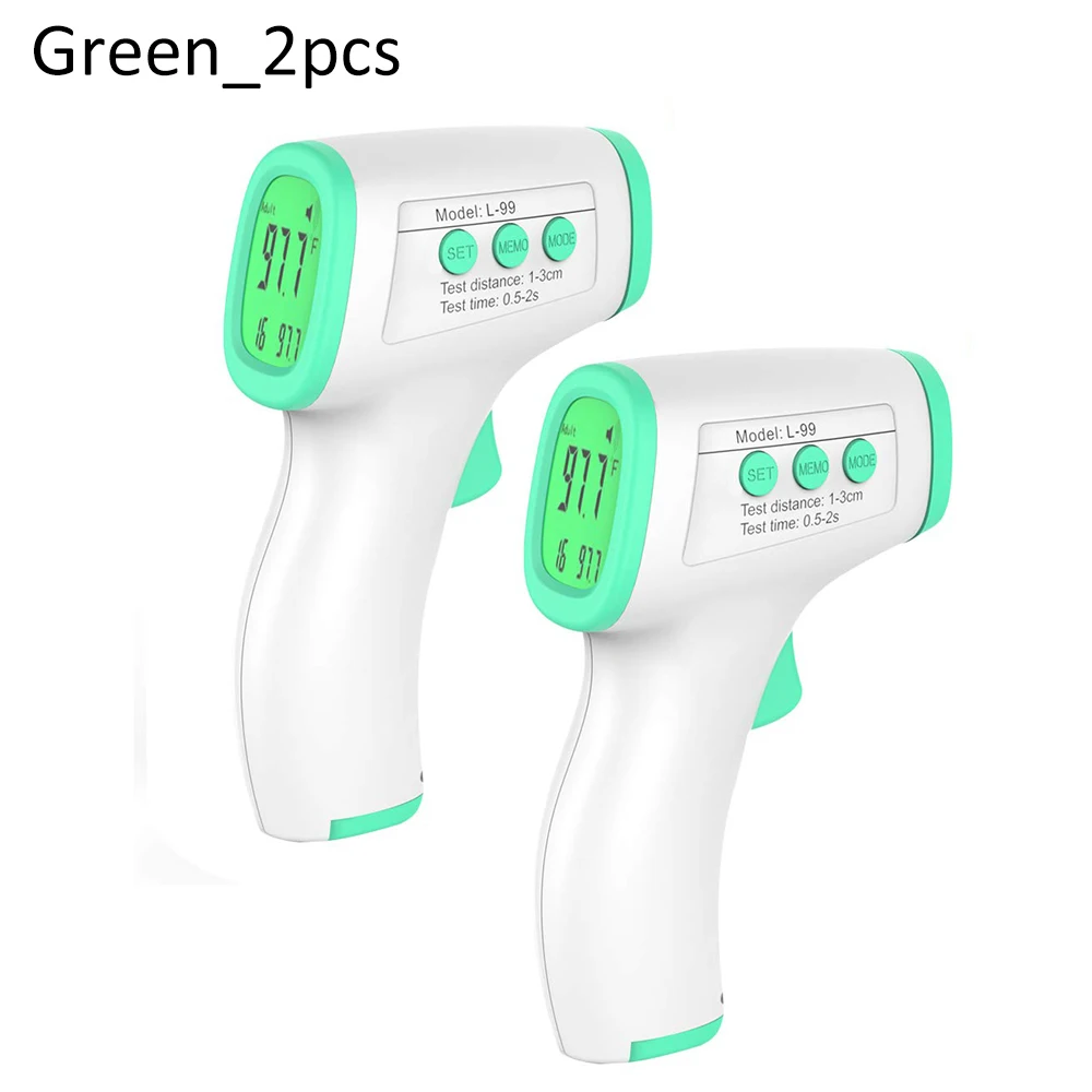

2pcs Digital Infrared Thermometer Body Temperature For Adult Kids Forehead Non-Contact Body Thermometer Baby Care