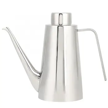 

800ml Large Capacity Oil Bottle Stainless Steel Oil Pot Can for Home Restaurant Kitchen Use Spice Kitchen Tools