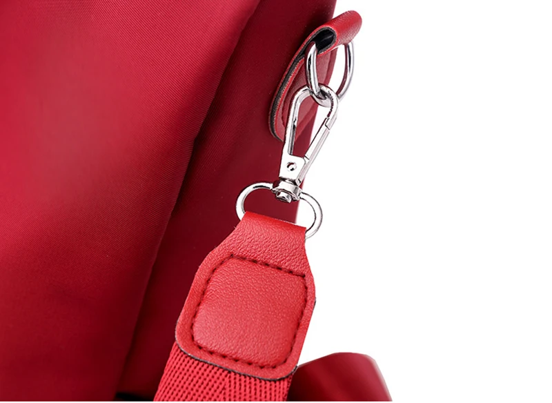 Simple Embroidery Backpack Shoulder Bags For Women Waterproof Oxford Travel Knapsack Large Capacity Student Laptop Rucksack