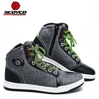 

SCOYCO Motorcycle Boots Men Road Street Casual Shoes Bato Motocross Boots Moto Touring Riding Shoes Scoyco Protective Gear