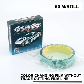 

50M Traceless Tape Design Line Car Wrap Vinyl Cutting Tape Carbon Film Car Sticker Wrapping Cut Accessories Cutter Tool
