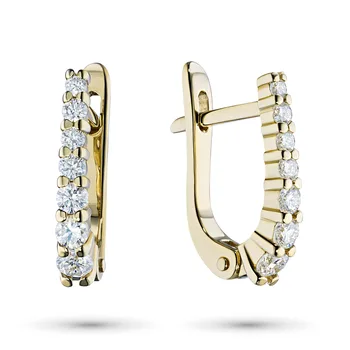 

Earrings in yellow gold with diamonds