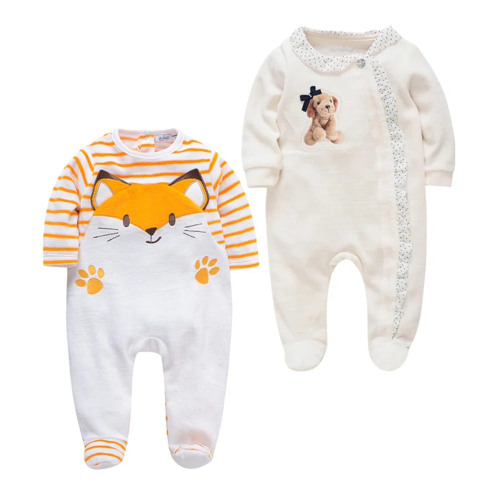 

Christmas Autumn Baby Girls Clothing Cute Newborn Onesie Soft Fleece Rompers 0-24m Infant Jumpsuit Baby Cartoon Costumes Pajamas