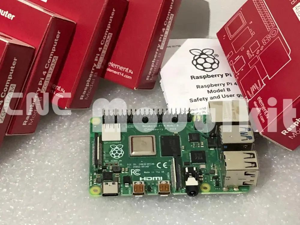 Raspberry Pi 4B Broadcom 4G 1,4 ГГц 512 Мб основная плата Linux демонстрационное Программирование WiFi и Bluetooth CNC модульный комплект