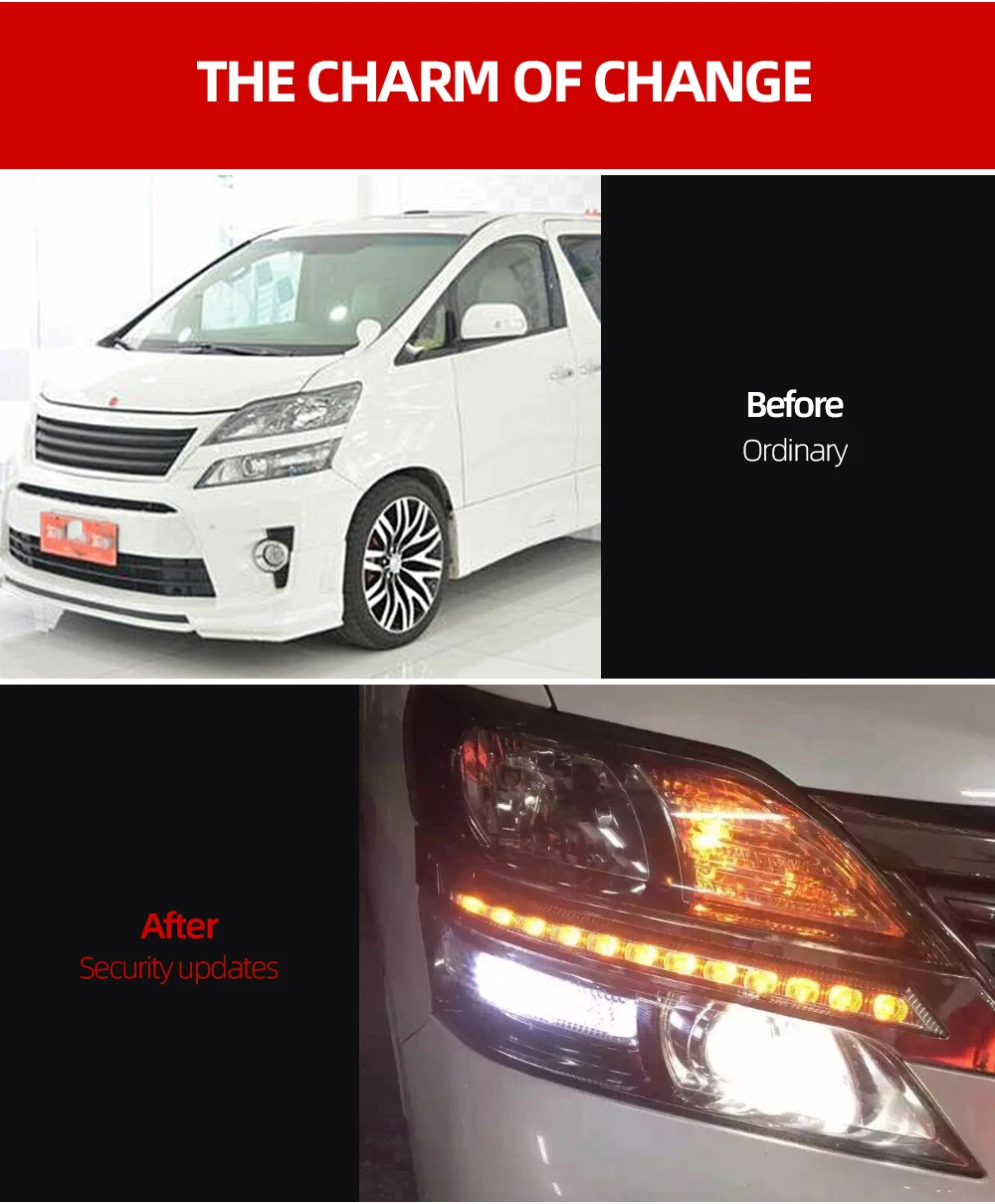 CSCSNL 2 шт. для Toyota Vellfire 2012 2013 светодиодный DRL дневные ходовые огни Дневной светильник сигнал поворота автомобильный стильный светильник