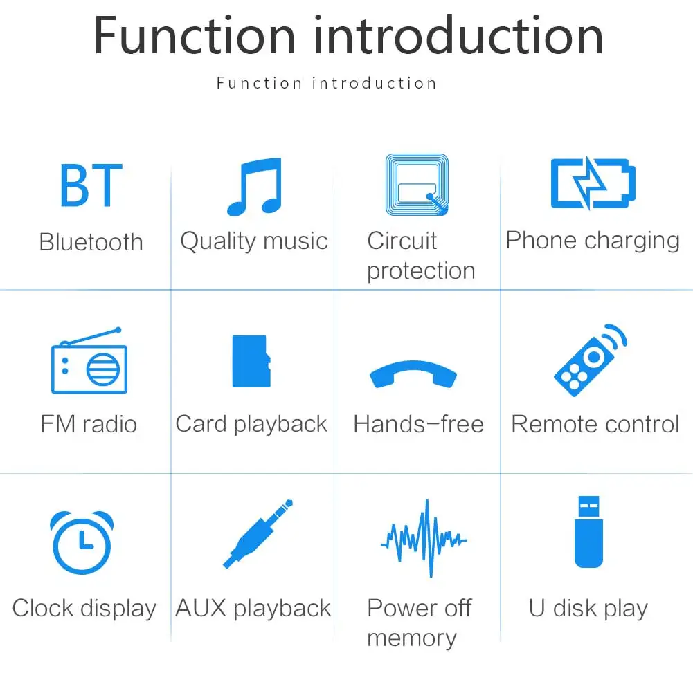 1010BT 1 Din Bluetooth Автомобильный mp3 плеер стерео аудио плеер с fm-радио AUX SD карта U Диск Играть ЖК-пульт дистанционного управления