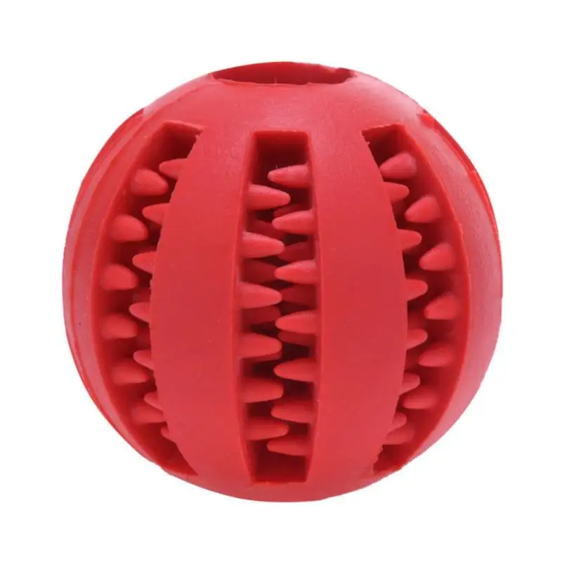 5/7 см игрушки для домашних животных Прямая поставка от производителя резиновый Забавный двусторонний мяч для жевательная игрушка для собак для чистки зубов