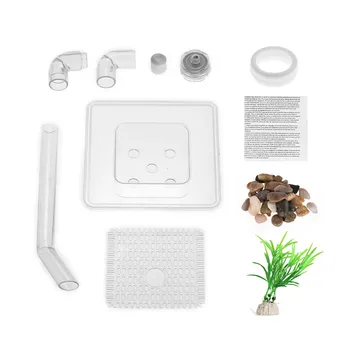 

New Self Cleaning Small Fish Tank Bowl Convenient Acrylic Desk Aquarium for Office Home Creative Gifts for Children