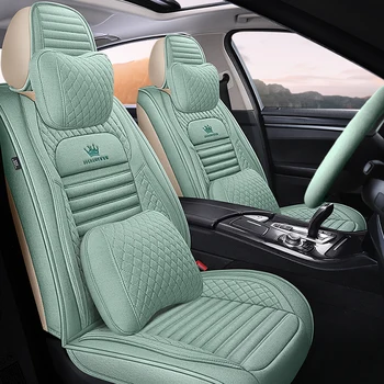 

Full Coverage flax fiber car seat cover auto seats covers for daewoo gentra lacetti lanos