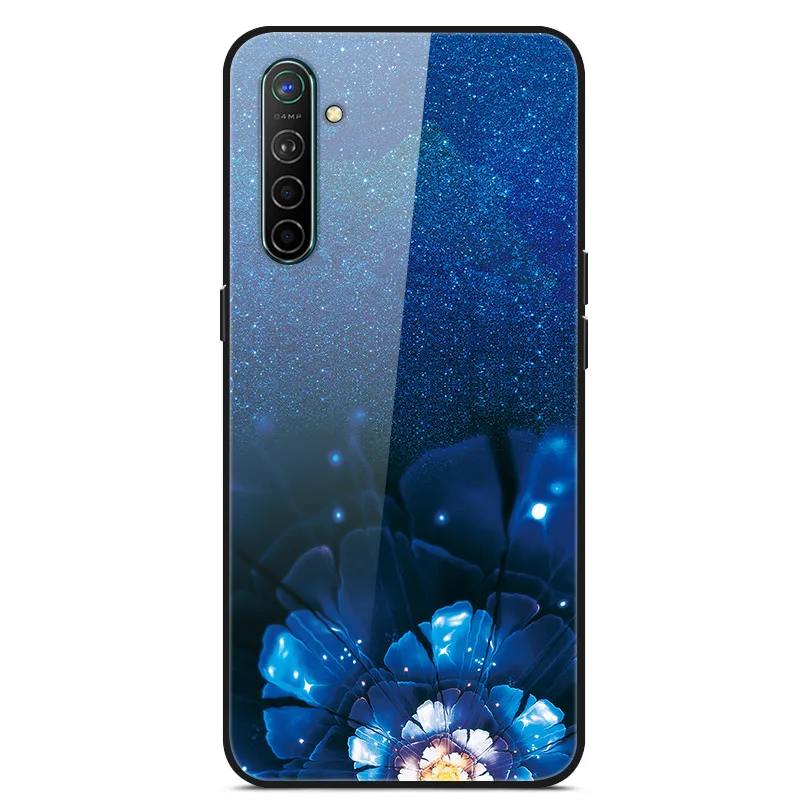 35 Чехол для OPPO Realme X2 XT, чехол из закаленного стекла, Жесткий Чехол для телефона, чехол для OPPO Realme XT Global X2, ТПУ бампер, чехол s RealmeX2 - Цвет: 35