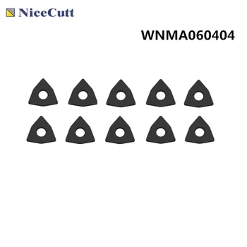 

Lathe insert 10pcs WNMA060404 Carbide Insert for DWLNR Lathe Cutter Tool turning insert Cutting Tools CNC processed steel