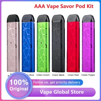 

Original AAA Vape Savor Pod Kit with 700mAh Battery & 1.75ml Capacity & 1.0ohm/1.4ohm Dual Coil for MTL/DL Vape Vs Drag Nano