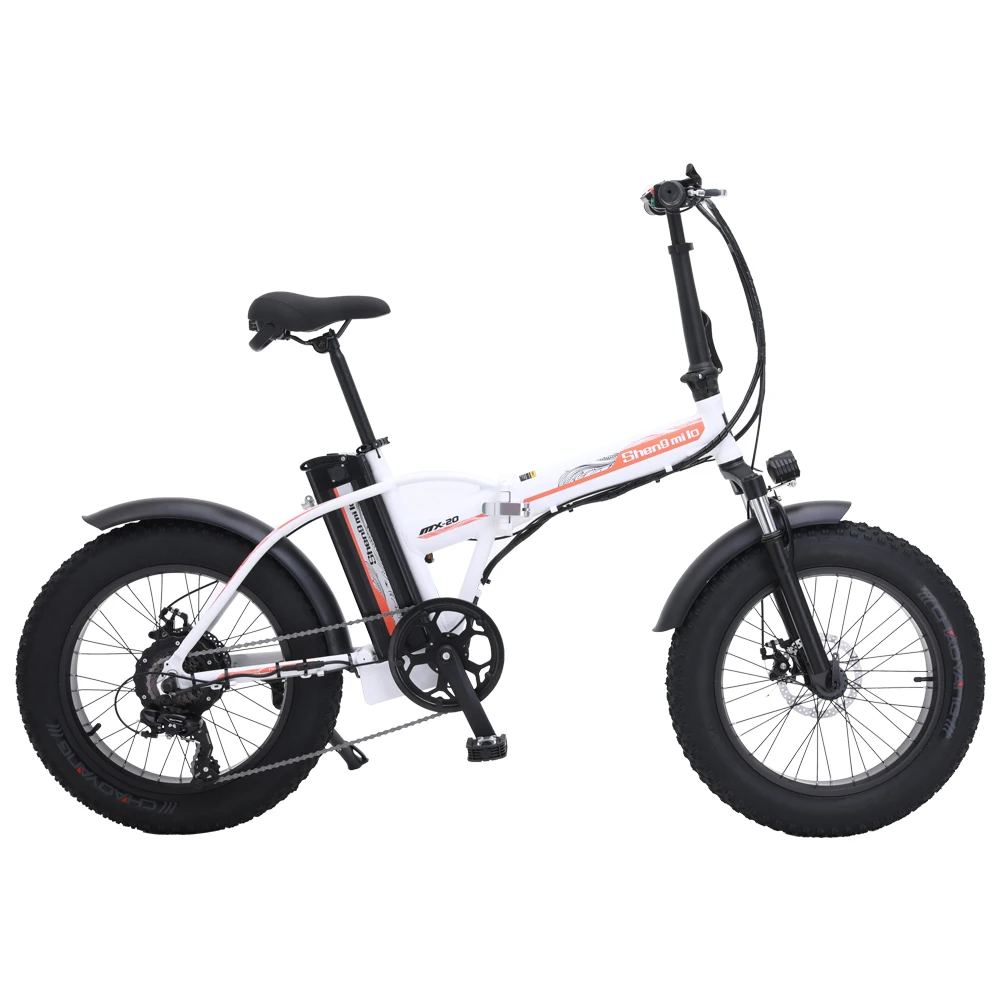 Best 20-inch folding electric bicycle 48v 15ah magnesium alloy wheel 500w snow bike 7-grade variable speed beach bike new model 4