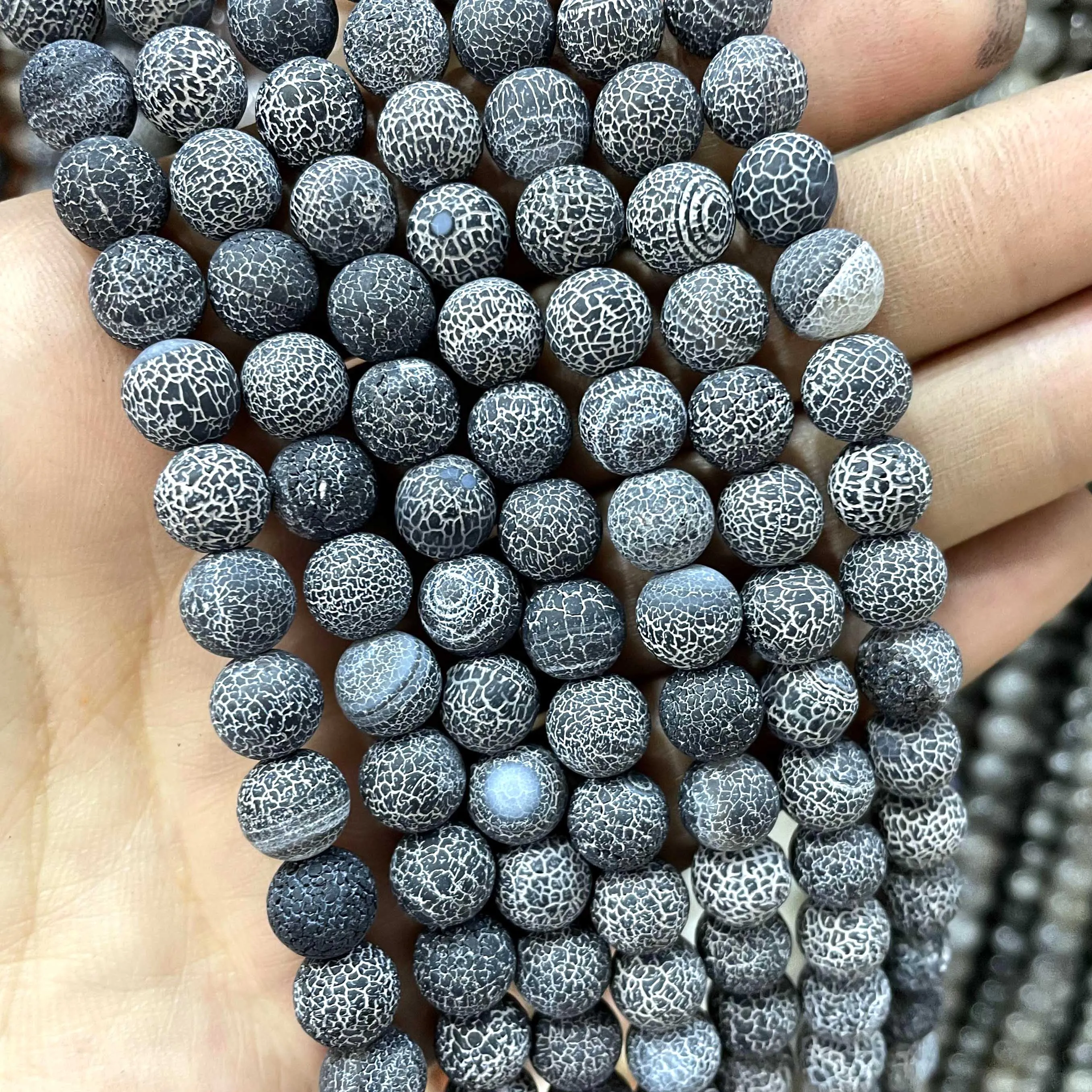 4 6 8 10 MM Natural Colorful Agates Round Loose Stone Beads For Jewelry Making Charm Diy Bracelet Necklace Earrings Material