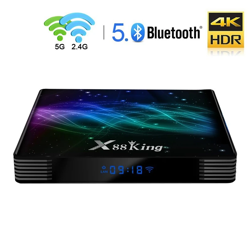 X88 King S922X 4 Гб DDR4 ram 128 ГБ rom 1000M LAN 5G wifi Bluetooth 5,0 Android 9,0 4K VP9 H.265 tv Box