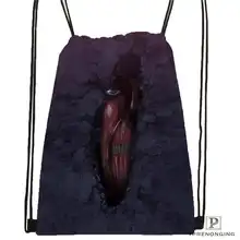 Пользовательские attack_on_titan_bowser_@ 01-походная сумка на шнурке милый рюкзак для детей(черная спинка) 31x40 см#180611-03-129