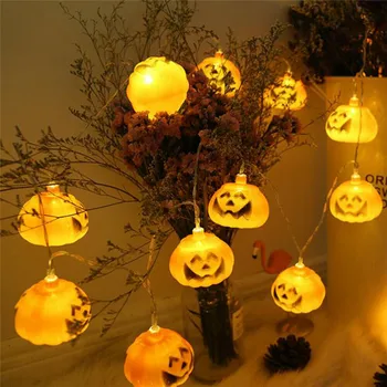 

ZANCAKA LED Halloween Pumpkin String Fairy Lights DC4.5V Lantern Pumpkin designed LEDs string light For Halloween Decoration