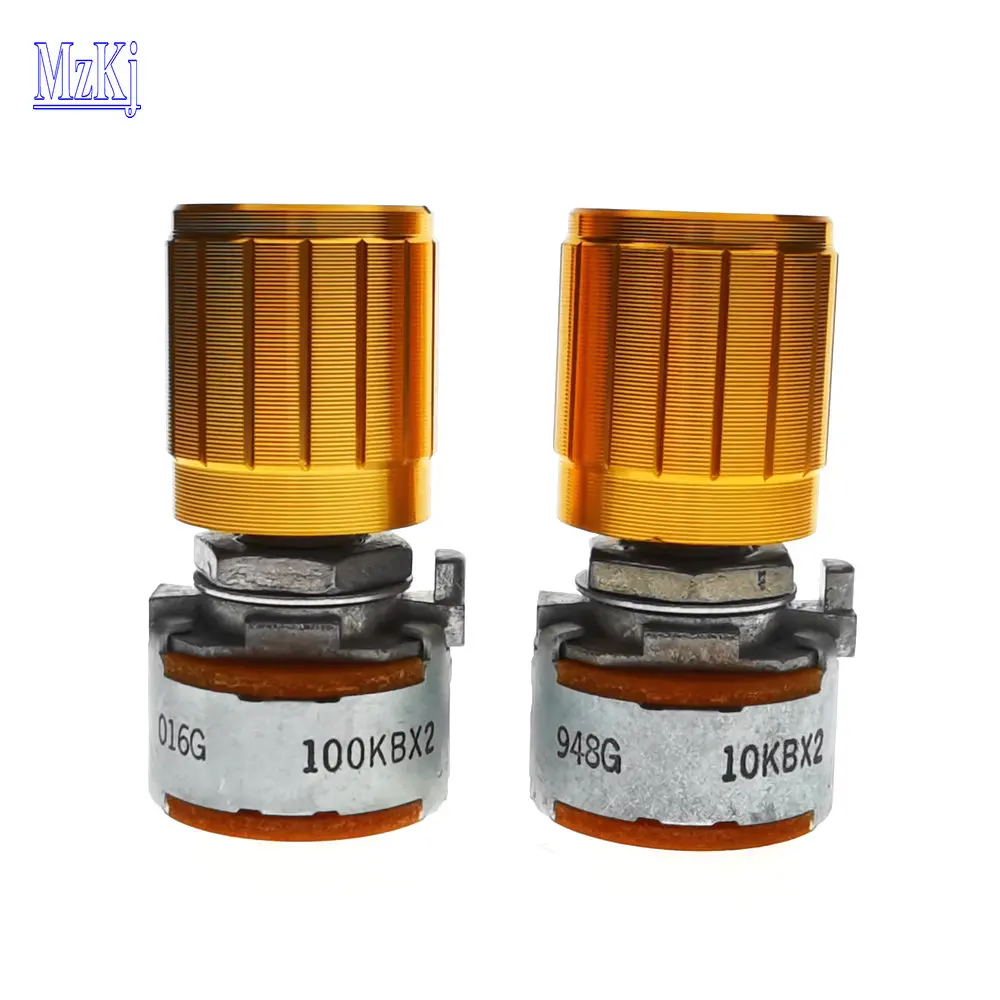 1 шт. новый оригинальный 10K 100K ALPS RK16 20 мм дуплексный потенциометр 10KBX2 100KBX2 аудио