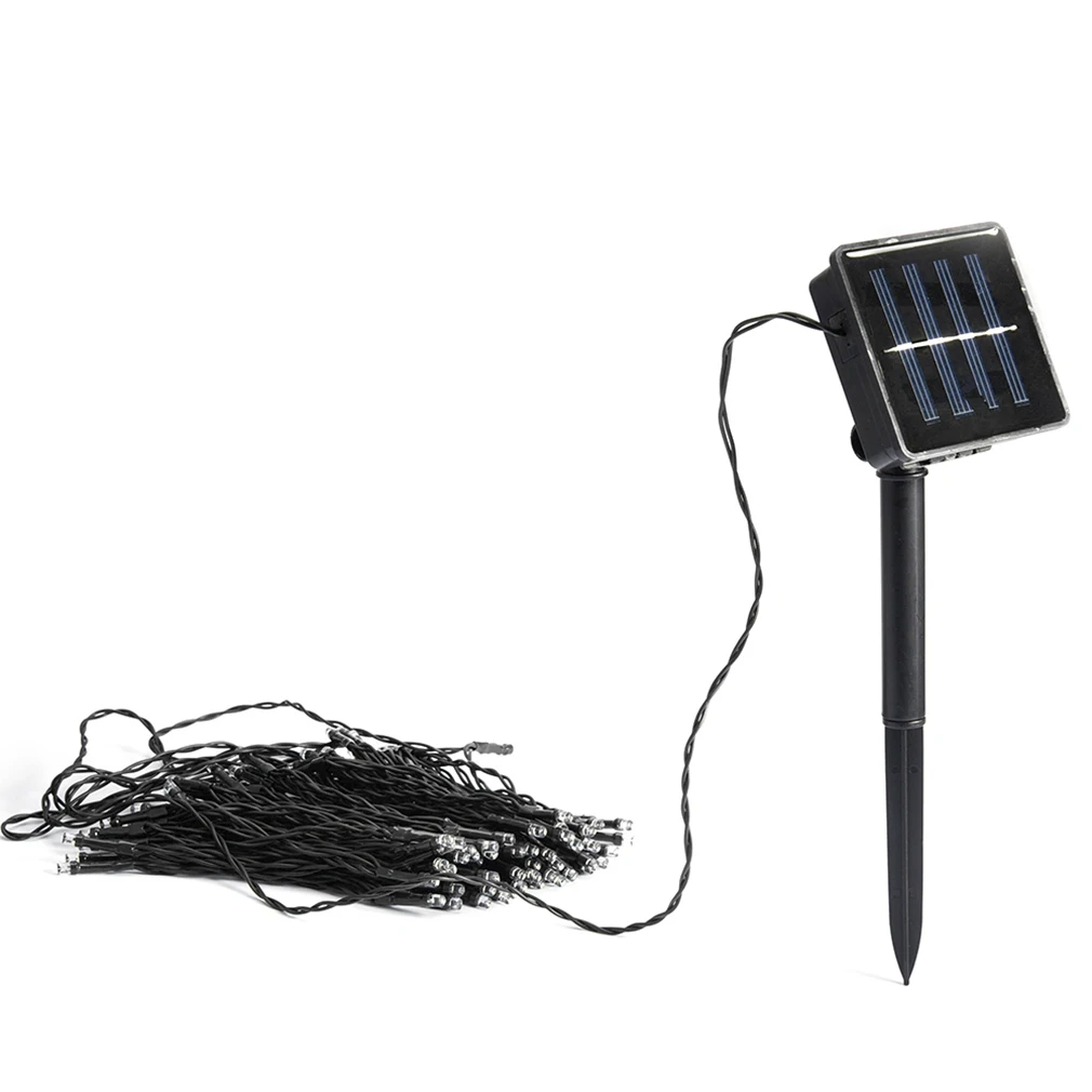 Открытый легкий 12 м водонепроницаемый 100 светодиодный Солнечный Праздник Гирлянды для рождественского фестиваля Фея Рождественская светодиодная гирлянда