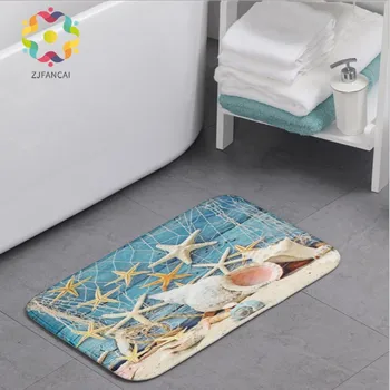 

Anchor square floor mat memory cotton chronic rebound floor mat Flannel SBR bathroom non-slip absorbent pad home door mat