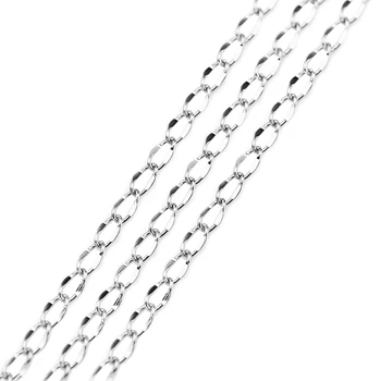 

2 Meters 316L Stainless Steel 0.5x2.5mm Twsited Oval Link Bulk Chain Fit DIY Chain Necklace Bracelet Jewlery Making Findings