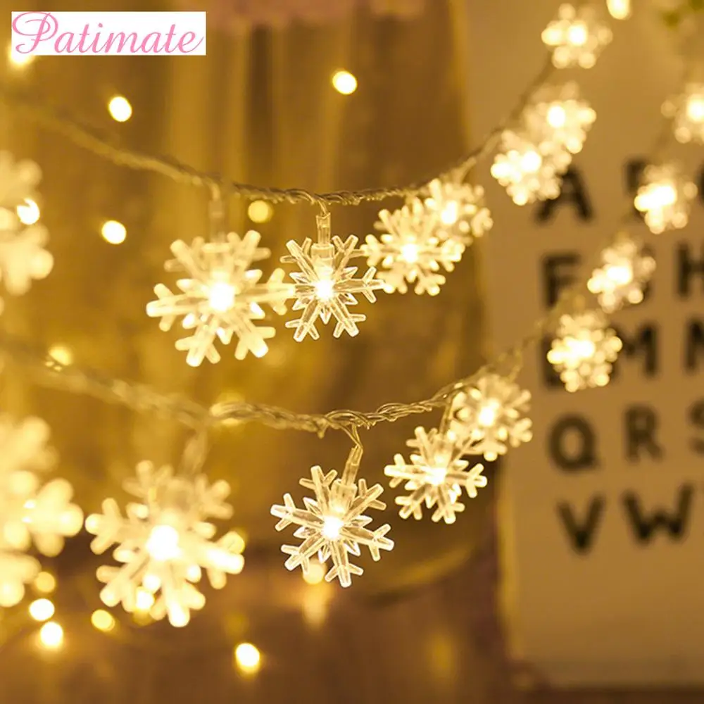 

Christmas Snowflake String Light Christmas Decorations For Home Merry Christmas Ornaments 2019 Navidad Natal Gift New Year 2020