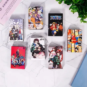

Anime Demon Slayer: Kimetsu No Yaiba Kamado Tanjirou One Piece Naruto JOJO Postcard Artbook Gift Cosplay Props Book Set Gifts