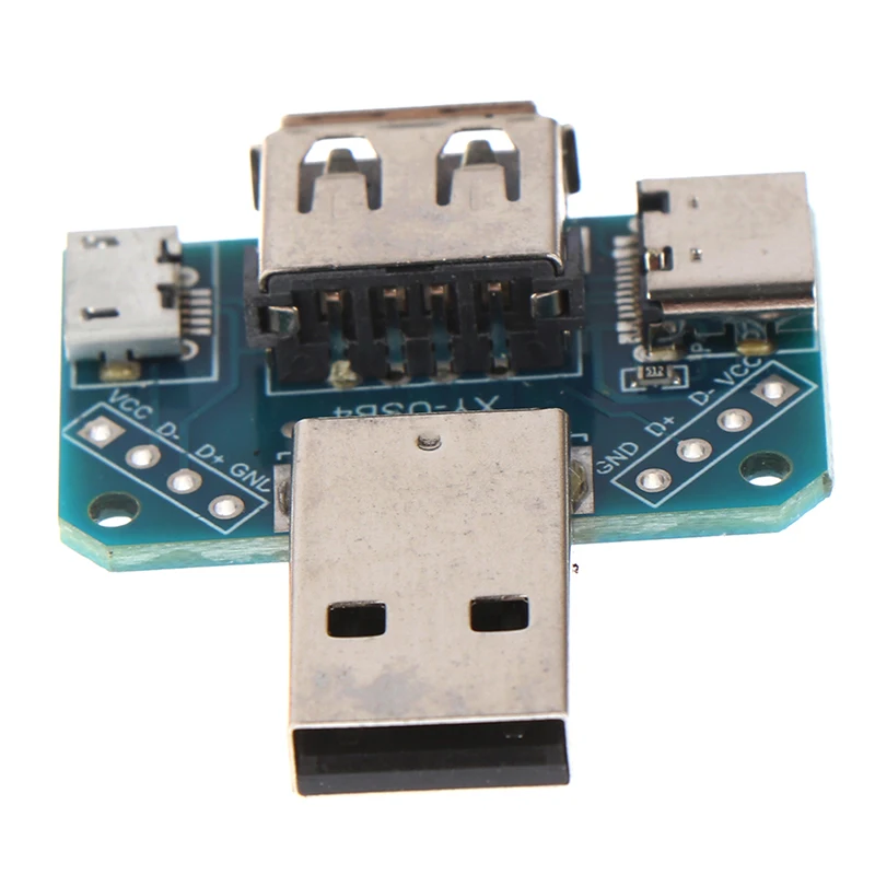 Коммутационная плата для модуля USB 5 В коммутационная с Папа-мама на Type-c-Micro 2 54 мм 4P