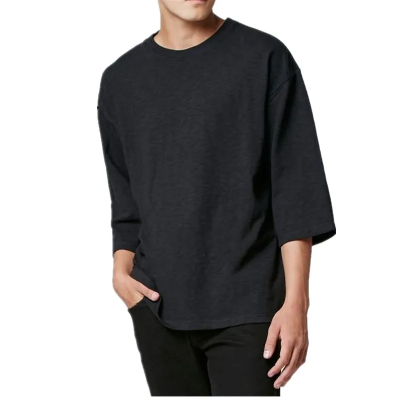 

Men's 3/4 Sleeve Oversized T shirt (Thick)