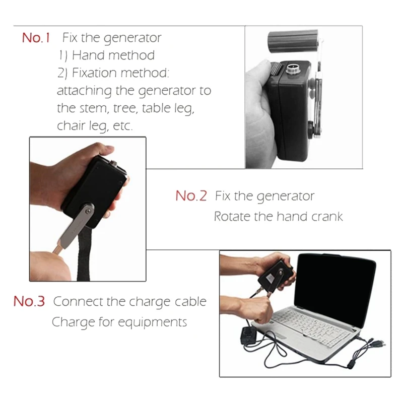 Ручной генератор высокой мощности зарядное устройство для наружного мобильный