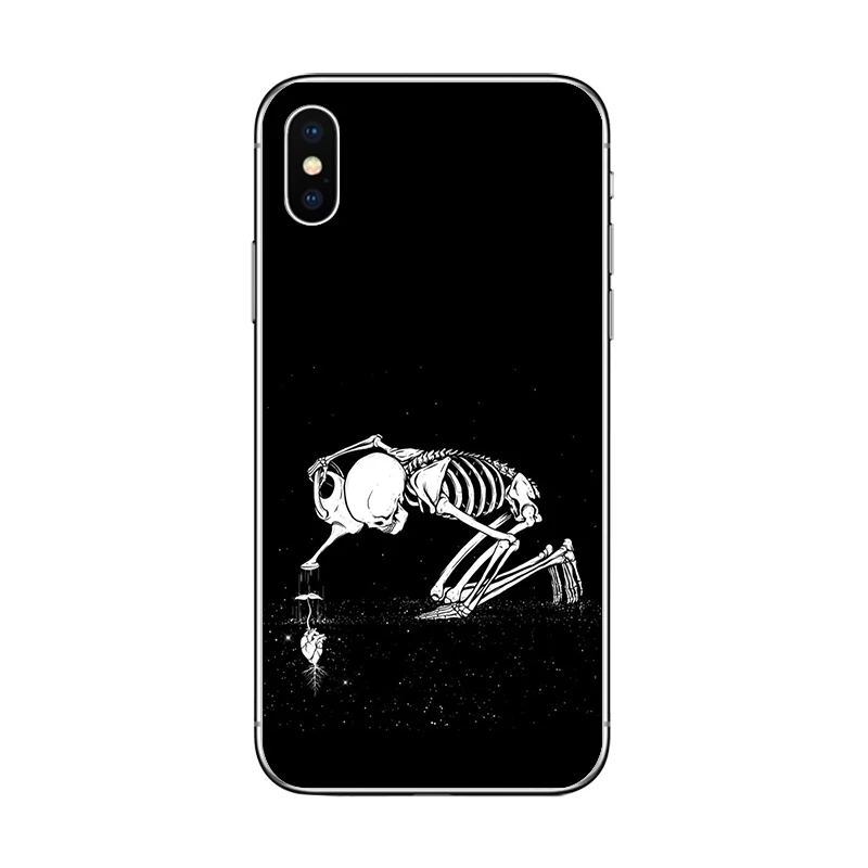 Cicibers Забавный сатанический Череп Мягкий силиконовый чехол для телефона iphone 7 8 6 S