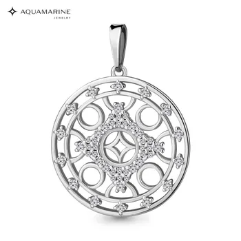 

Suspension classic AQUAMARINE without inserts Silver 925